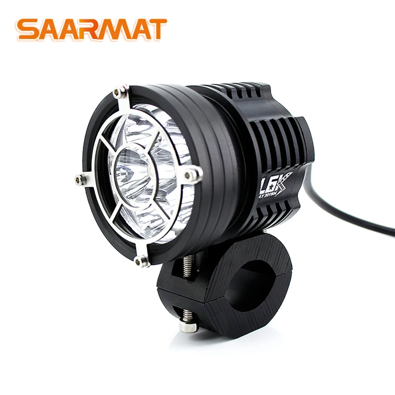  2pcs Strobe motorcycle headlights auxiliary Fog lamp T6 led motorbike spotlight accessories 12V mot - 4000035099521