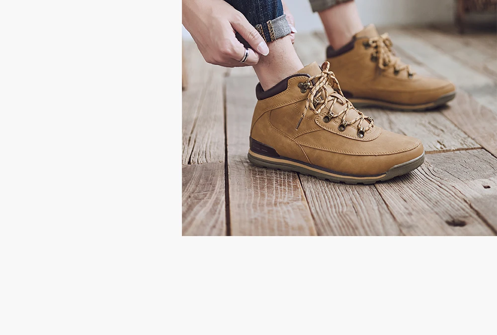 Мужские классические ботинки; Camel; удобные кожаные ботильоны; botas hombre; модная обувь; мужские повседневные сапоги; мужские мотоциклетные ботинки на металлической шнуровке