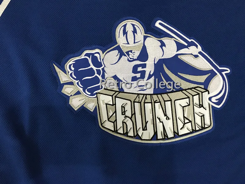 19 alicea Syracuse Crunch Ретро Возврат хоккейная Джерси Вышивка сшитая Настроить любое количество и имя