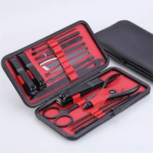 16 шт. кусачки для ногтей из нержавеющей стали иглы для удаления акне Красота маникюрный набор педикюрные принадлежности