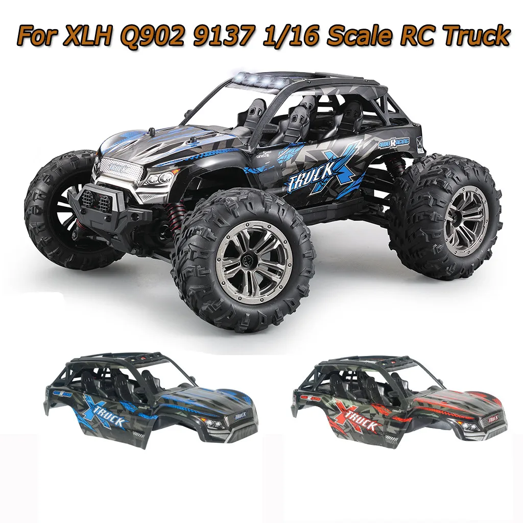

XLH Q902 9137 1/16 Off Road Nitro RC 1/16 Truck Body Shell Cover High Quality RC Car Parts 2019 NEW Dropshipping