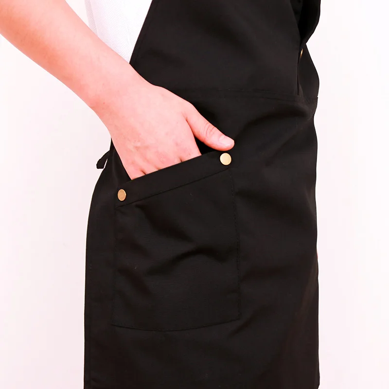 Apron Korean fashion tea shop coffee shop men and women overalls custom printed LOGO florist net red with apron