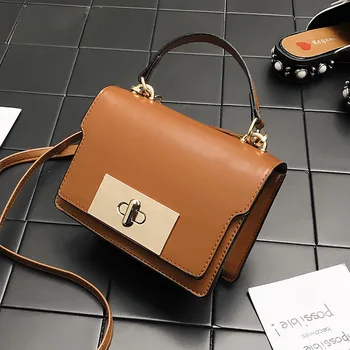 

Newhotstacy Bag 072220 women's small bag simple lock small square bag retro versatile shoulder bag