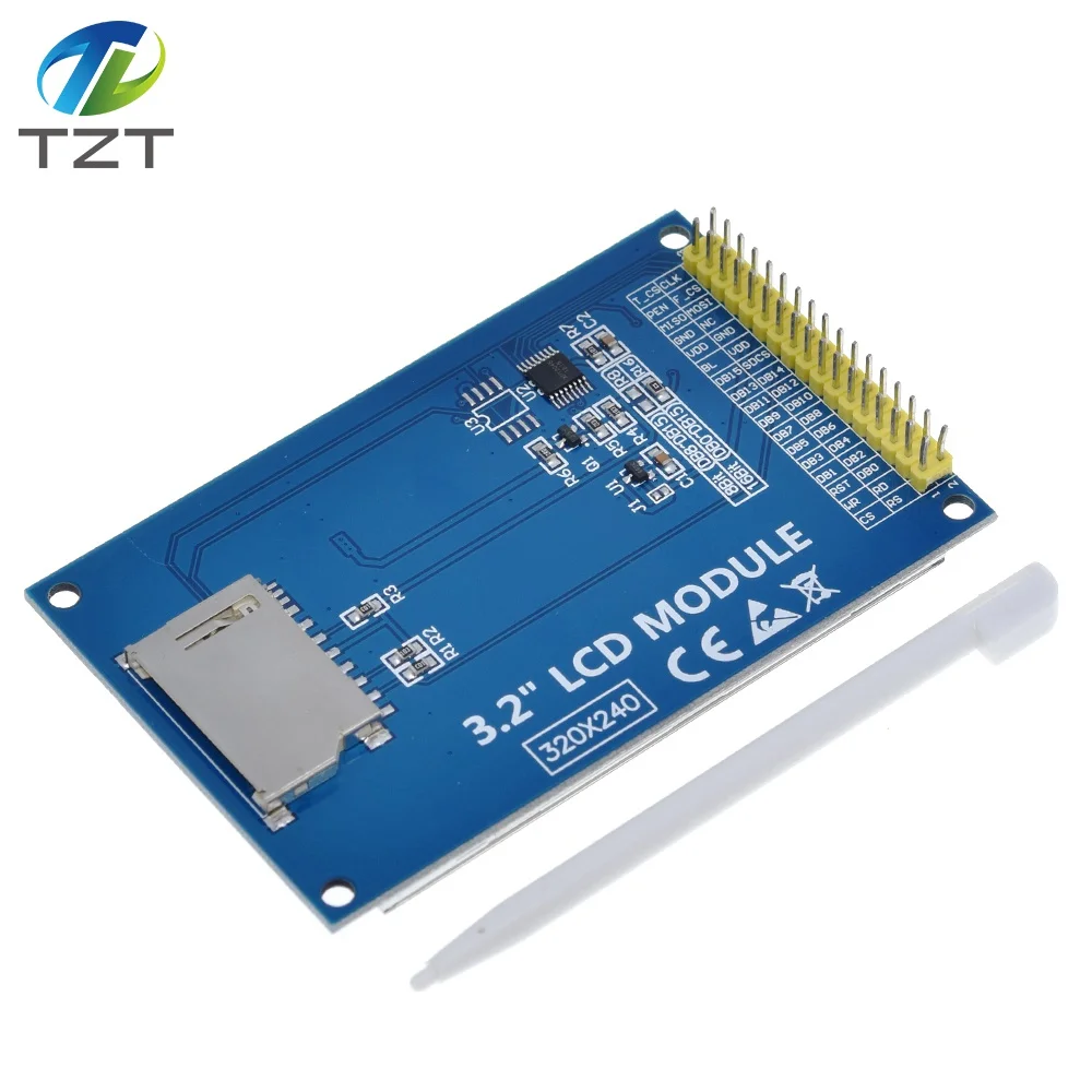 TZT 3,2 дюймовый TFT lcd сенсорный экран модуль Дисплей Ultra HD 320X240 ILI9341 для Arduino 3,2 ''320240 240x320 240320 2560 diy