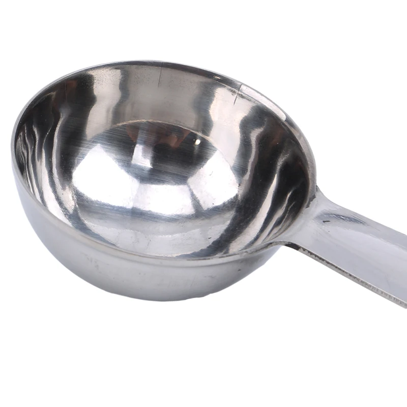 14CM Length Metal Measuring Spoon Coffee Scoop Thicken Stainless Steel Smooth Long Handle Tablespoon Kitchen Bar Tools