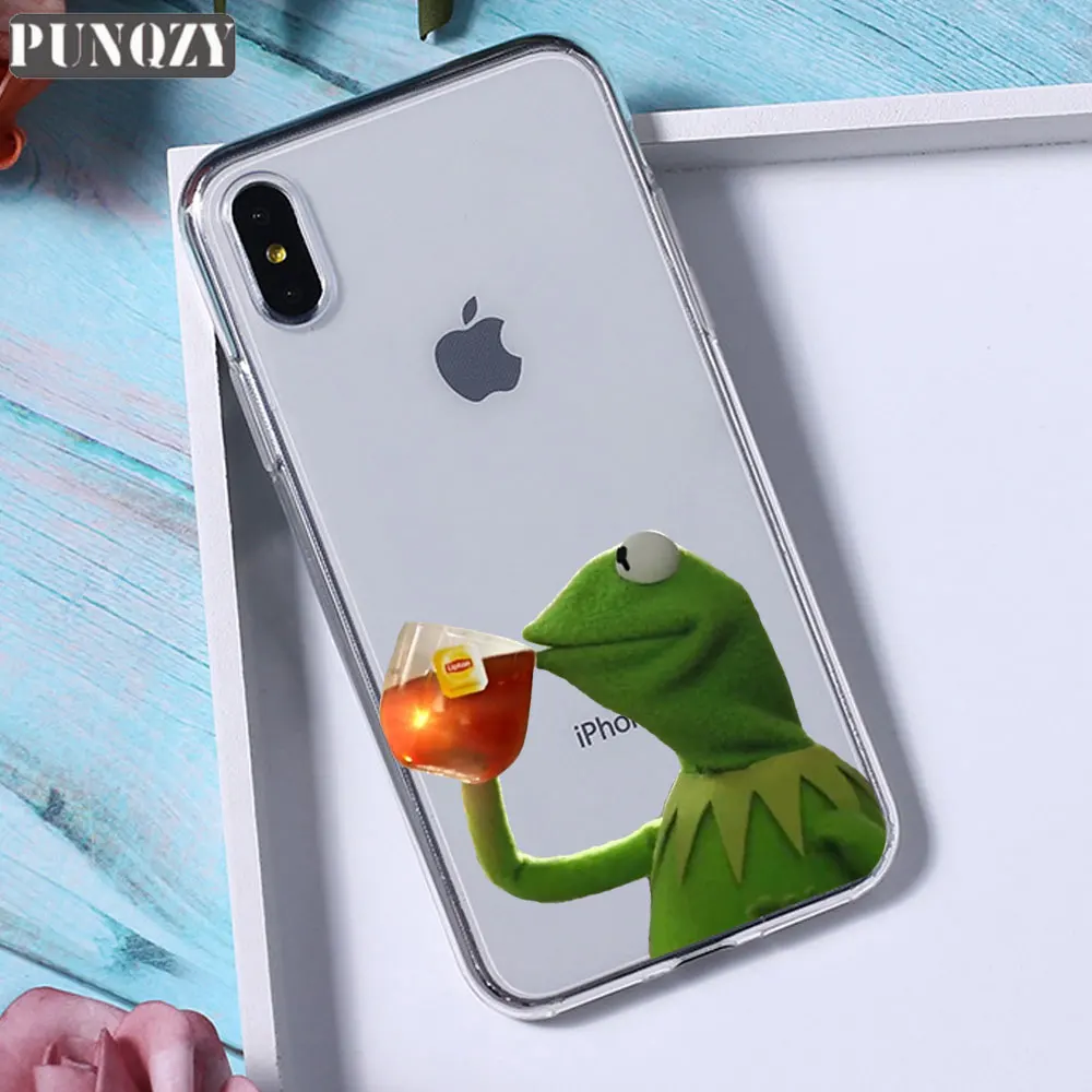 Забавный милый чехол для телефона kermit the frog memes для iPhone 11 pro XR 6 6S 8 7 Plus 4S 5 5S X XS MAX TPU чехол для huawei p30 p20 lite - Цвет: TPU A1754