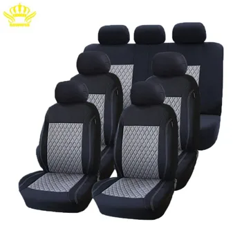 

7 Pieces Car Seat Covers Universal Comfortable Fabric Auto Interior Truck Van Suv Car Seat Protector Car Seat Cover Set 4 Season