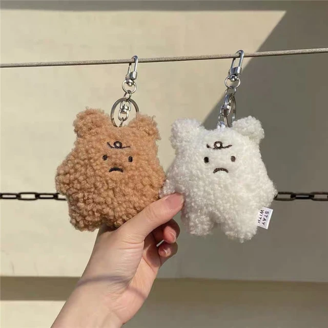 Pendentif en peluche pour clé de voiture, chien en peluche, porte-clés,  breloque pour sac, accessoires de bricolage, cadeau de couple, hommes et  femmes, filles, 1PC - AliExpress