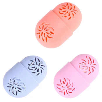 

1PC Makeup Sponge Holders Puff Storage Box Silicone Breathable Cosmetic Sponge Drying Case Puff Holder Makeup Accessories