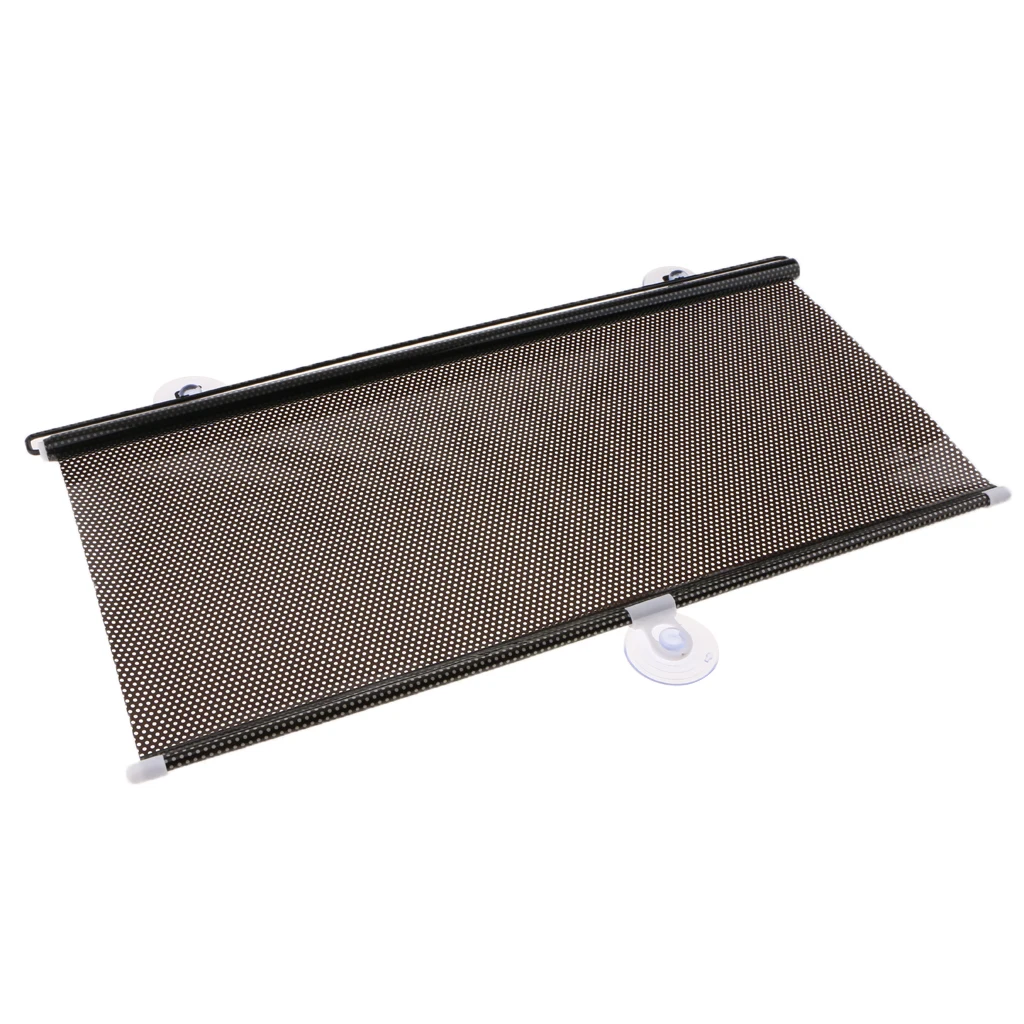 58cm CAR VAN SUN SHADE ROLLER BLIND WINDOW GLASS PRIVACY COVER CHILD SAFETY BLACK