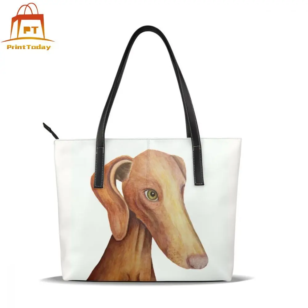 Собака vizsla Сумки из натуральной кожи собака vizsla сумки с верхней ручкой, Университет подросток кожаная сумка-тоут сумка Для женщин Мода Для женщин Сумки