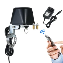 Умный Wi-Fi контроль воды клапан с регулируемым монтажным кронштейном беспроводной Электрический газовый клапан управления Лер для iOS/Android