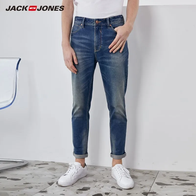JackJones мужские облегающие Стрейчевые хлопковые укороченные джинсы | 220132566|Джинсы|