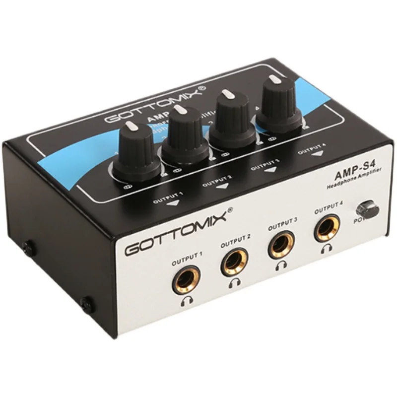 Новейшая модель Gottomix AMP-S4 Профессиональный 4-канальный усилитель для наушников