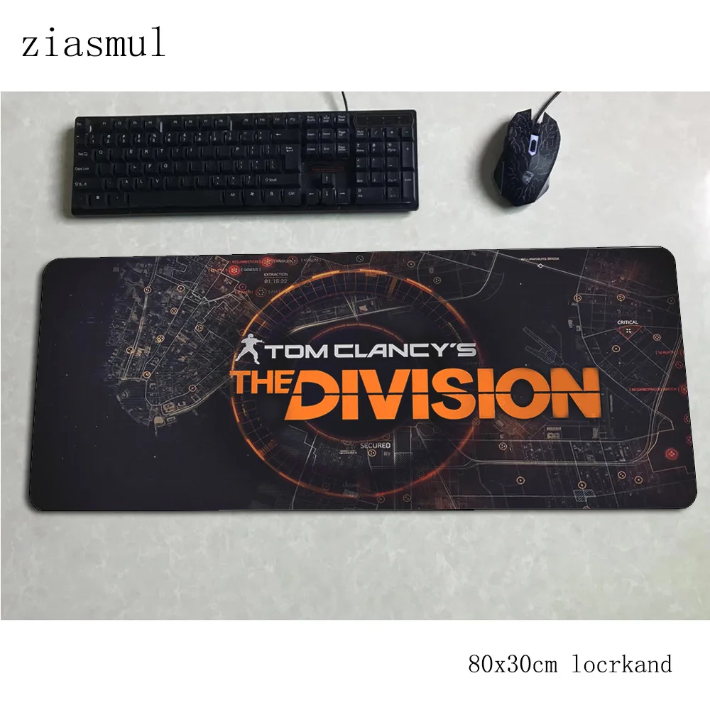 Tom clancy's the division коврик для мыши геймер 800x300x3 мм коврик для мыши notbook игровой коврик для мыши большой коврик для мыши ПК настольный коврик для мыши