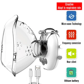 

Yongrow Nebulizer Inalador Nebulizador Asthma Inhaler for Children Atomizer Adult USB Rechargeable Nebulizador Portable