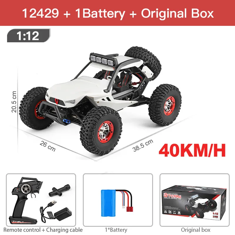 WLtoys XK 12429 1:12 RC Car Crawler 40km/h Racing Car 4WD 2.4G