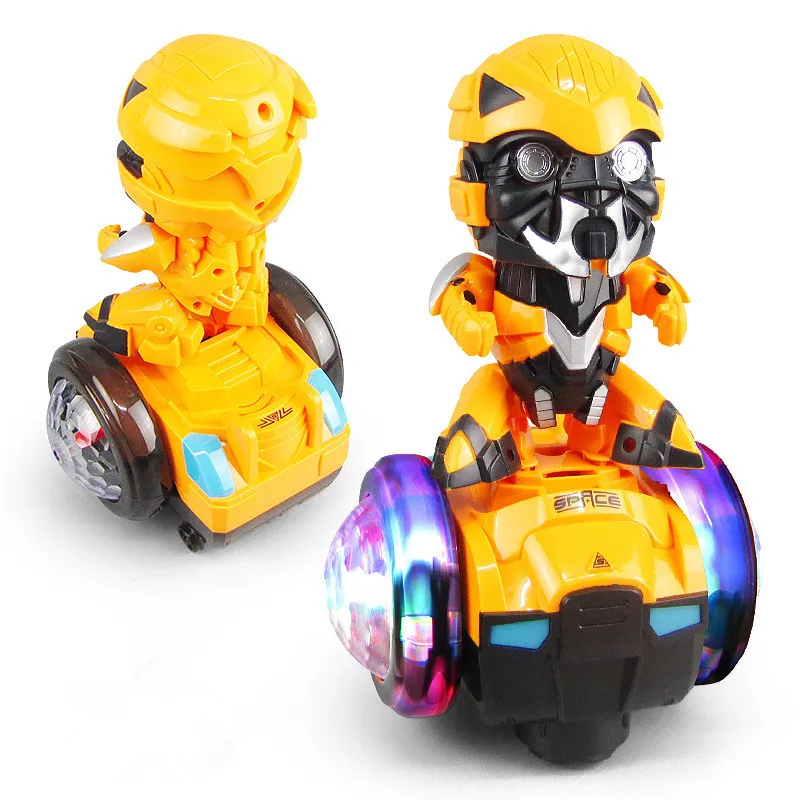 Электрический вращающийся баланс робот Шмель автомобиль танцы музыка освещение игрушка детский подарок