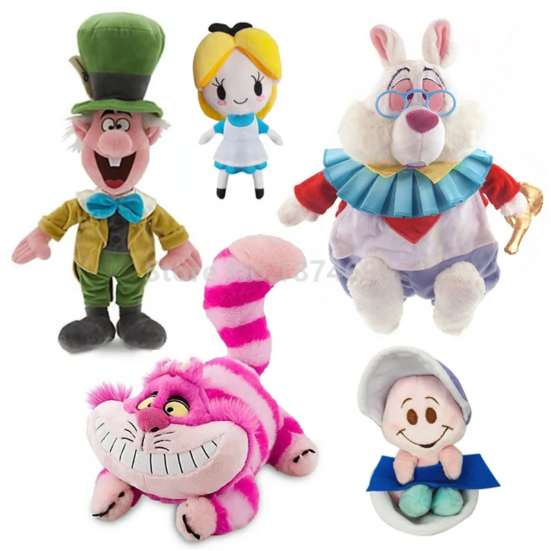 

New Alice Cat White Rabbit Young Baby Oyster Plush Toy Doll For Girls Kids Cute Stuffed Toys Dolls Children Gifts