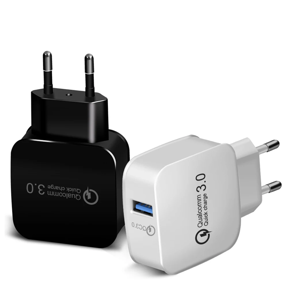 Быстрая зарядка 3 0 ЕС/США 18 Вт USB QC настенное дорожное Универсальное зарядное