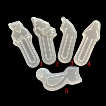 

DIY Cat Shape Bookmark Mould Epoxy Resin Casting Silicone Molds Art Craft Tools