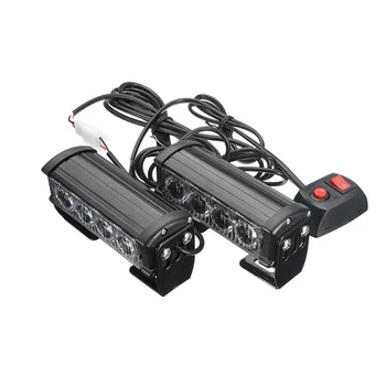 

Metal Led Waterproof Bright Warning Grille High Power 12V Durable Strobe Flash Car Light