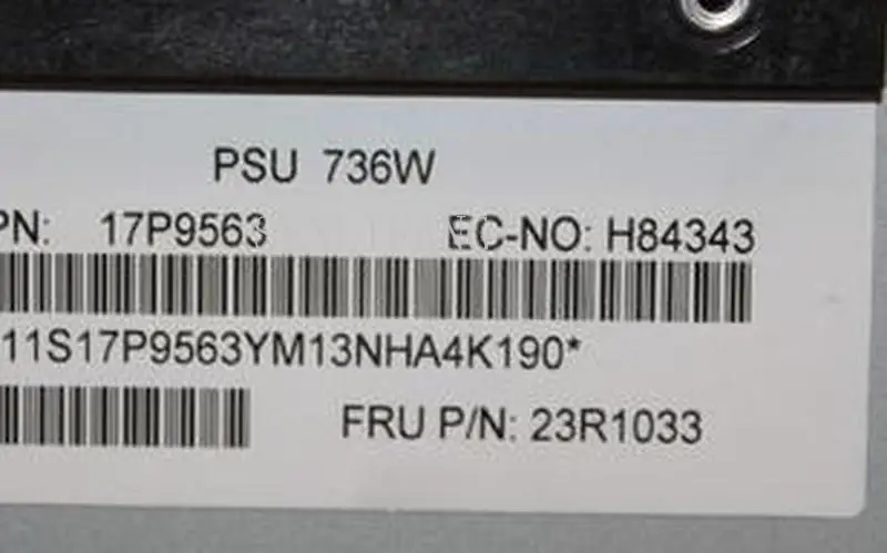 

For 17P9563 DS6800 Power Supply 23R1033 22R5341 1750-522 / EX1 / EX2