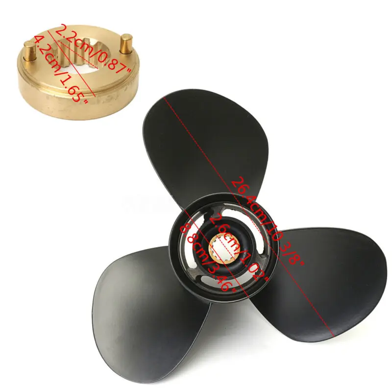 

Boat Outboard Engine Propeller Aluminum Alloy 48-73136A40 For Mercury 25-70HP