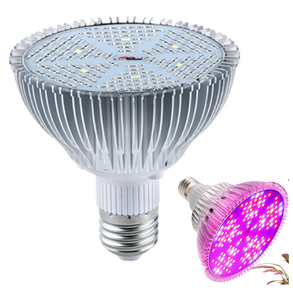 

80W 50W 30W 10W LED Grow Light IR UV Full Spectrum Hydroponics Veg Bloom Growth Lamp E27 Bulb for Indoor Plants 85-265V