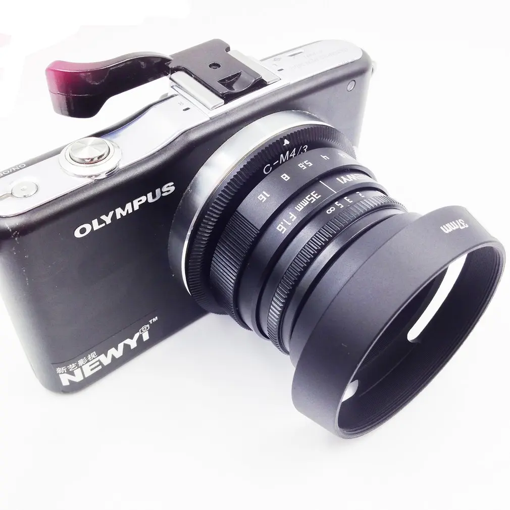 Мини 35 мм f/1,6 APS-C телевизионный объектив для Nikon1 V1/J1/V2/J2/J3/V3/S1/S2/AW1/JMount адаптер капота камеры