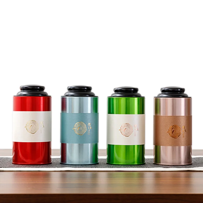 

Xin Jia Yi Packaging Empaty 2 Pieces Tinplate Container Large Tin Metal Coffee Sugar Tea Jar With Stainless Steel