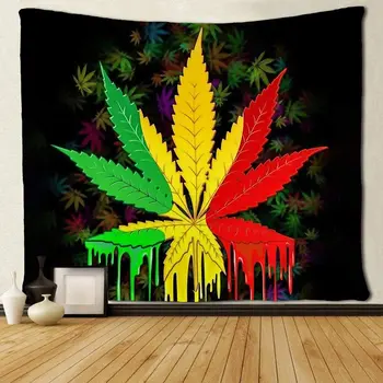 

Reggae Rasta Leaf Weed Tapestries Wall Hanging