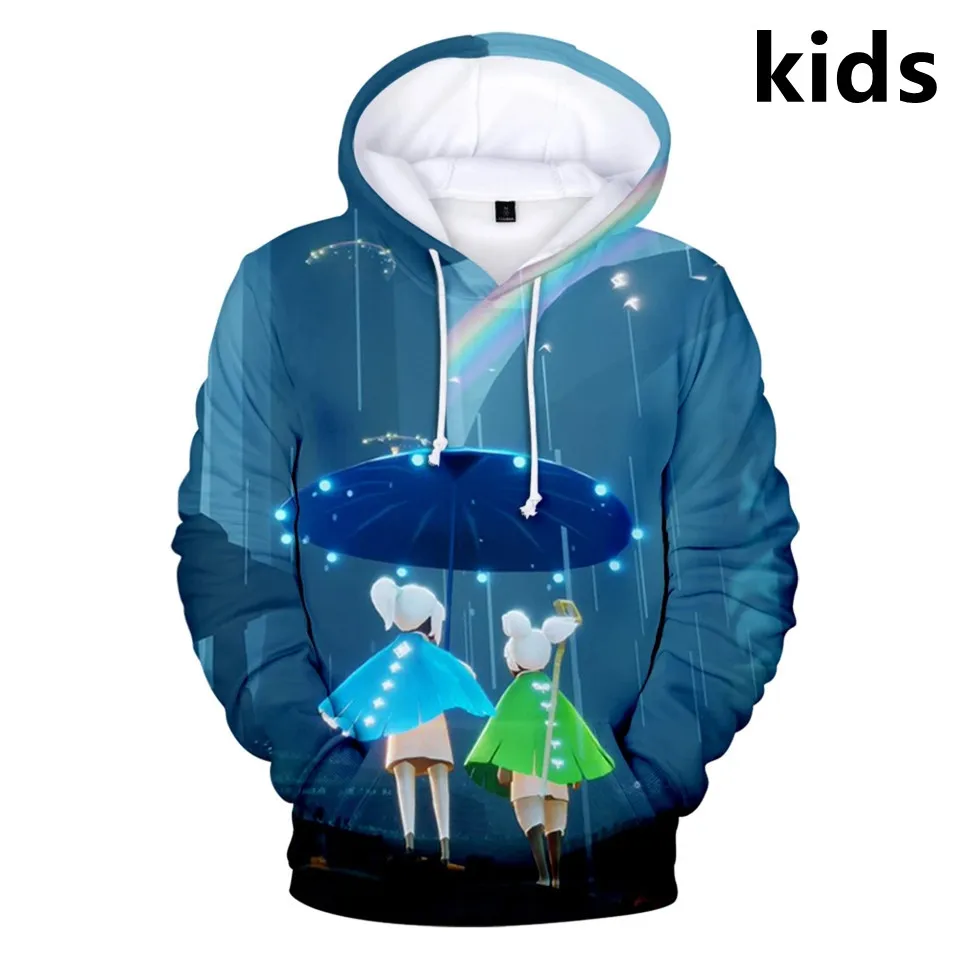 

Детская толстовка с капюшоном и принтом, на возраст от 2 до 14 лет