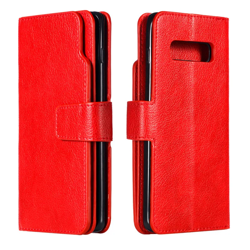 Coque A40 A50 A70 A30 Note 8 9 S105G пары Простой флип чехол для samsung Galaxy S8 S9 S10 плюс M10 M20 S7 края для карт из искусственной кожи Funda