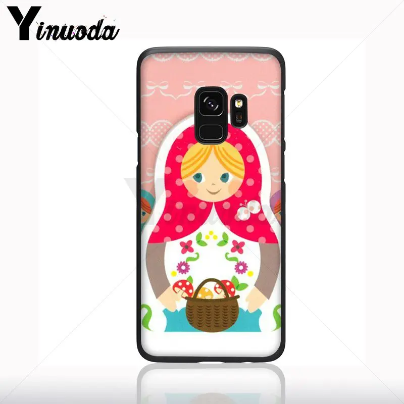 Lucu Boneka Rusia Pola Matryoshka Ponsel Case Shell untuk Samsung Galaxy S10plus S9 Plus S8plus S10E A50 A70 A10 Ponsel