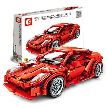 

Racing Sport Car City Super Racers Model building Blocks Legoingly speed Champions Bricks construction Toys For Children Gift