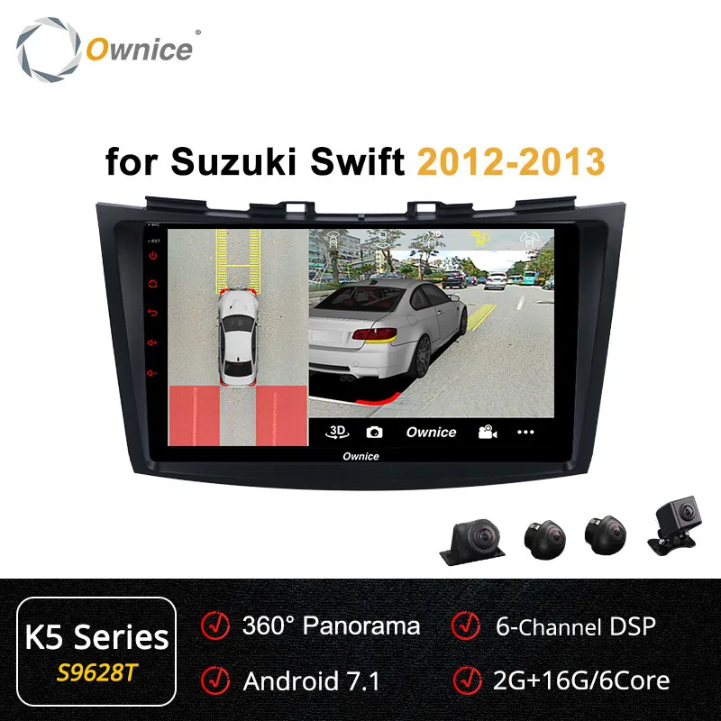 Ownice K6 K5 K3 Android 9,0 мультимедийный плеер для Suzuki Swift 2012 2013 автомобильный Dvd Gps навигатор система радио головное устройство стерео