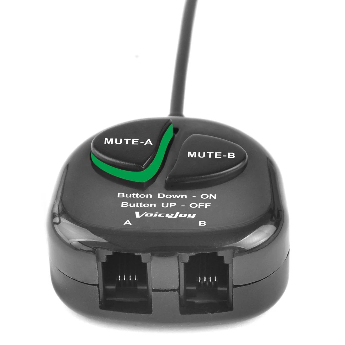 Free Shipping TWO MUTE RJ9 Modular Handset Plug to Double RJ9 - Main Image