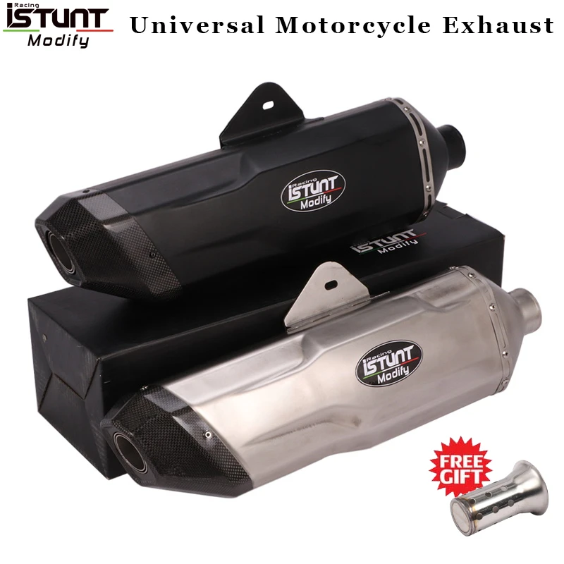 iSTUNT 51mm inlet Universal motorcycle for exhaust muffler DB 