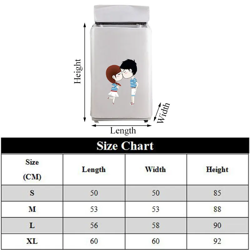Высокое качество, домашняя стиральная машина, сушилка, верхняя крышка, мультфильм, автоматический солнцезащитный крем, водонепроницаемый протектор, пылезащитный чехол, бытовые принадлежности