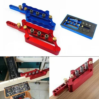 

Self Centering Vertical Punch Locator Kit Positioning Fixture 6/8/10MM Drilling Woodworking DNJ998