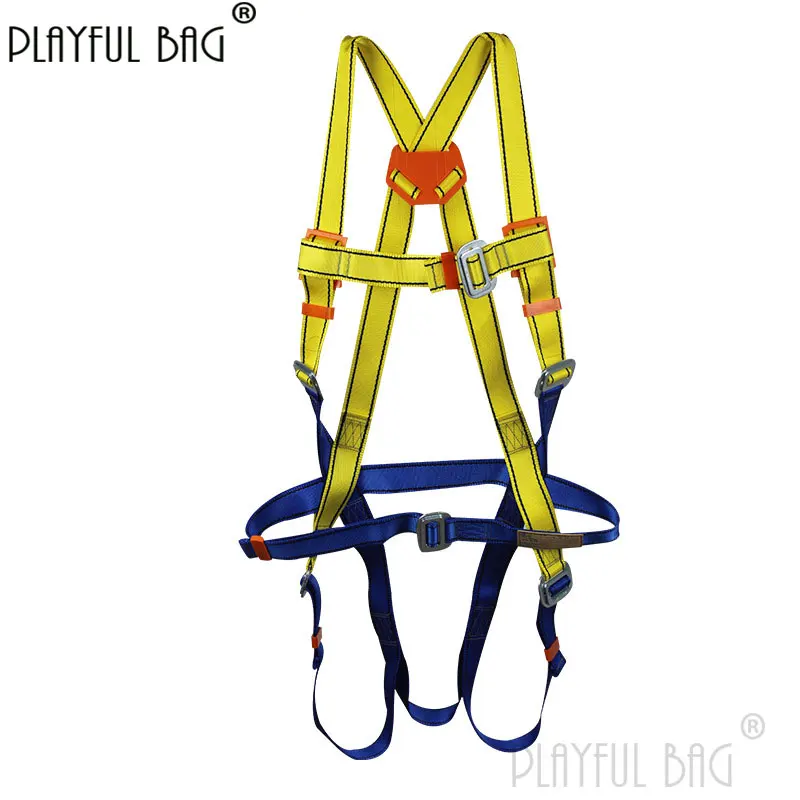 

Double rope safety belt Full body safety equipment Outdoor working protection Anti falling ZL119.1 Rock climbing spider man