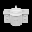 1:50 Масштаб Модель туалетный столик модель ванной комнаты раковина для ванной Модель мебель макет сцены