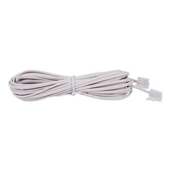 

Promotion! 6P2C RJ11 Male to Male Plug Telephone Line Cable Wire 5M