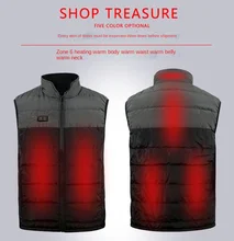 Usb Heating Vest Charging Smart Dual-control Warm Vest Heating Suit Suitable for Cycling and Skiing Outdoors  Pre Heat Block