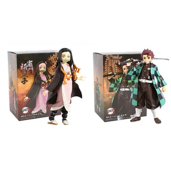 

Demon Slayer Tanjirou Nezuko PVC Action Figures Model Toy Demon Slayer Anime Figurine Kimetsu no Yaiba Anime Fgures Toy