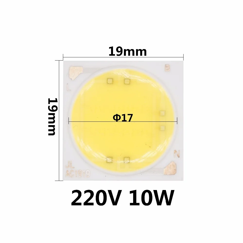 AC220V 10 Вт 15 Вт 20 Вт керамический COB светодиодный чип лампы Смарт IC хорошего качества чип для наружного прожектора DIY теплый белый