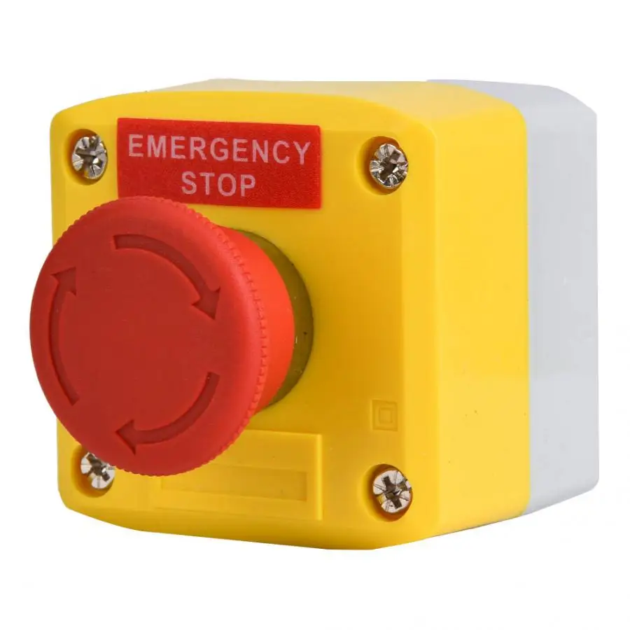 

Red Sign Emergency Stop Push Button Switch IP65 Waterproof SP-A001 Plastic switch box
