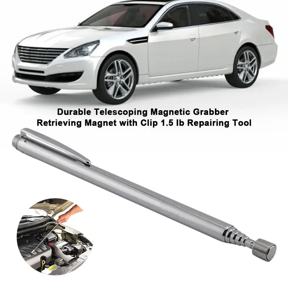 1 5 фунтов захват прочный телескопический магнитный извлечение магнит с зажимом