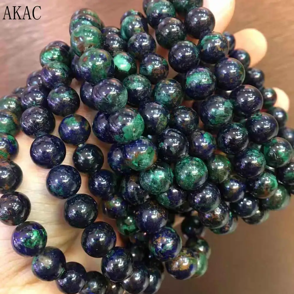 approx8-8.8mm АААА натуральный Азурит браслет бусины approx26beads/браслет